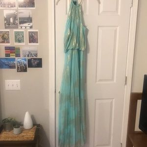Turquoise prom dress